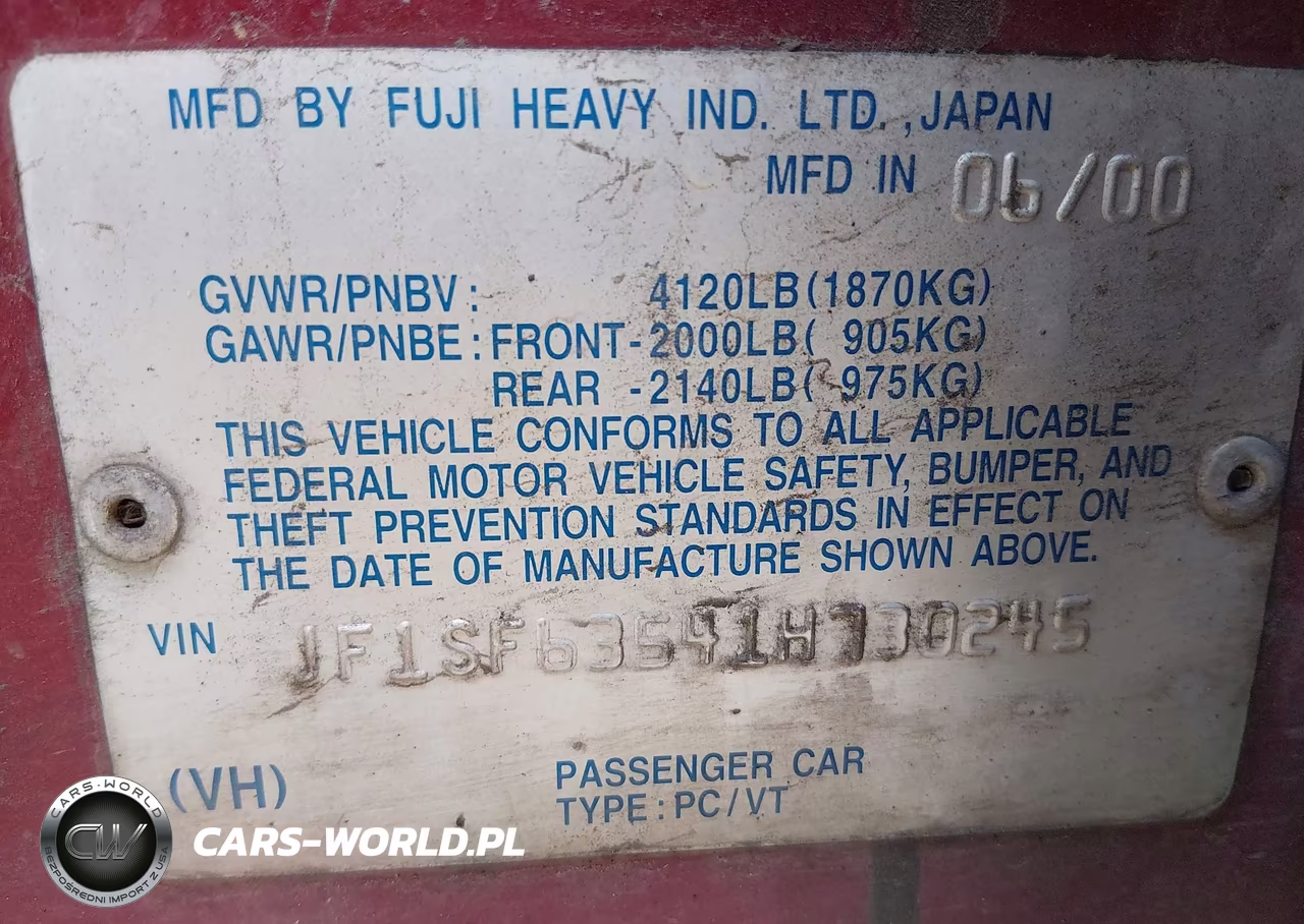 2001 Subaru Forester L VIN:JF1SF63541H730245 - 9
