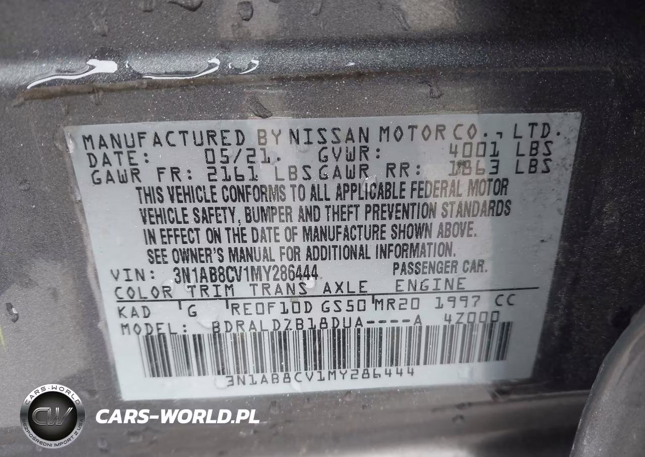2021 Nissan Sentra Sv Xtronic Cvt VIN:3N1AB8CV1MY286444 - 9
