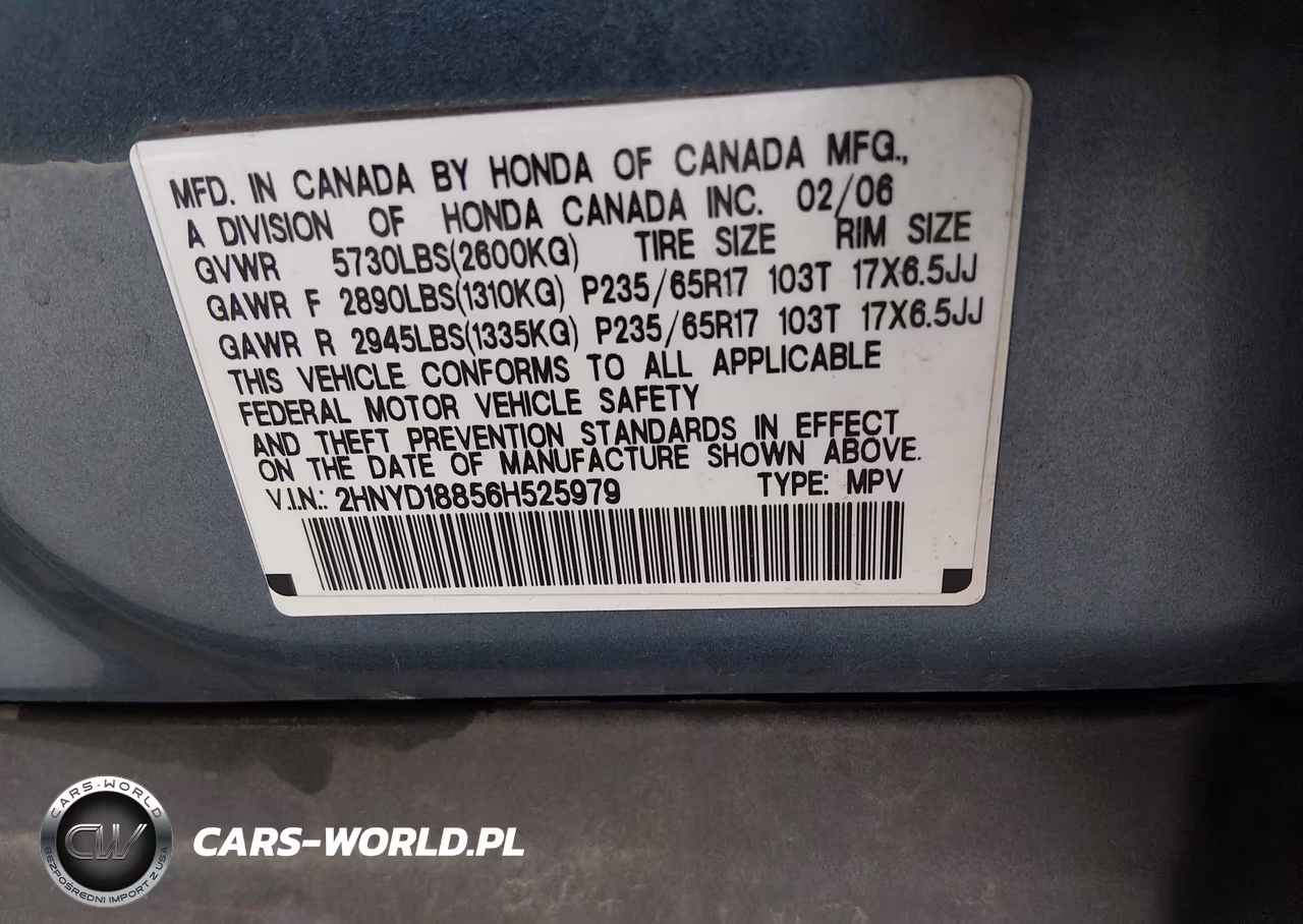 2006 Acura Mdx VIN:2HNYD18856H525979 - 9
