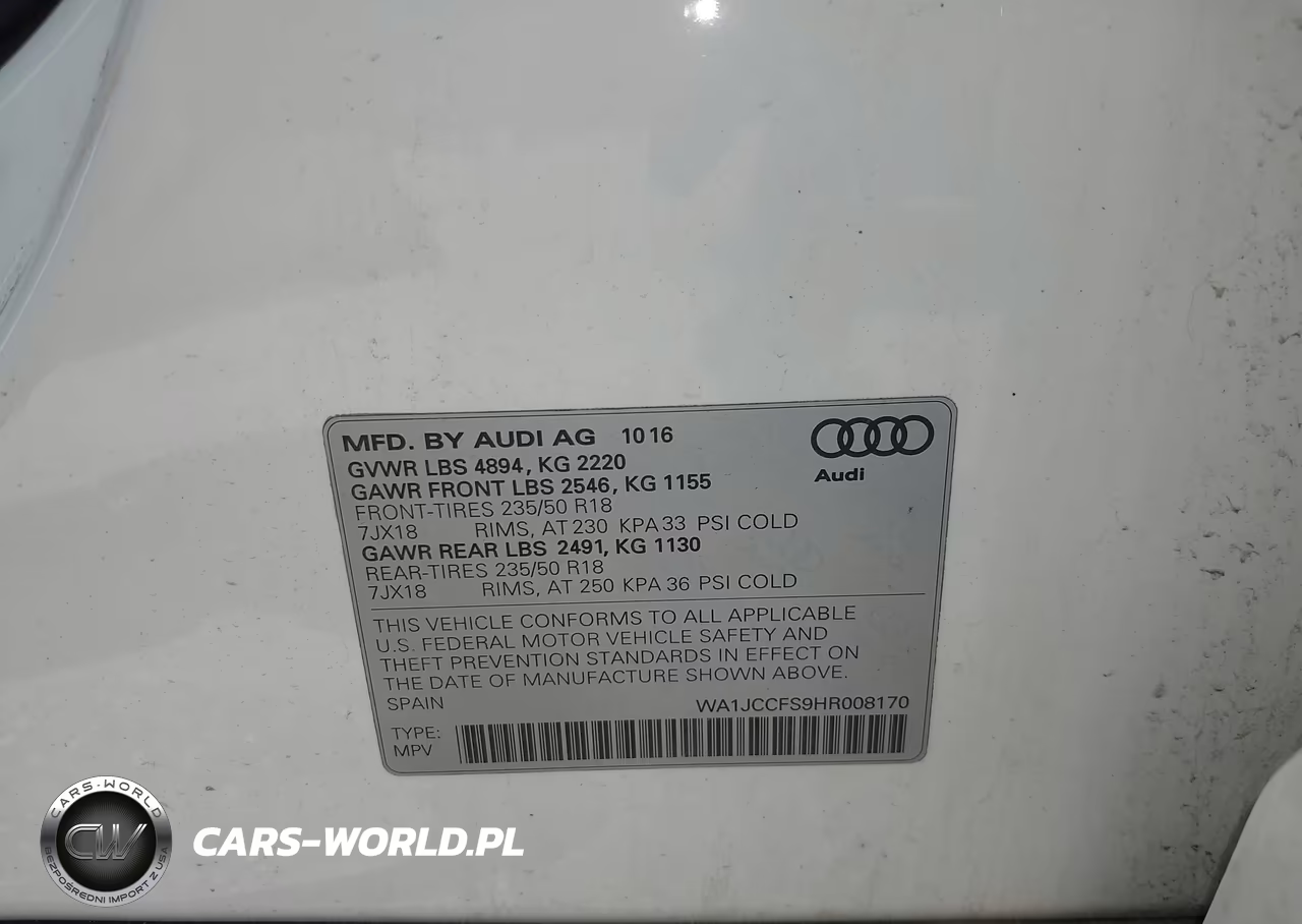 2017 Audi Q3 2.0T Premium VIN:WA1JCCFS9HR008170 - 9