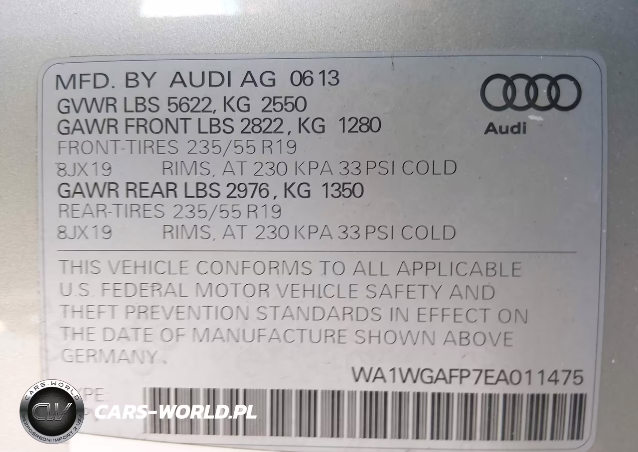 2014 Audi Q5 3.0T Premium Plus VIN:WA1WGAFP7EA011475 - 9