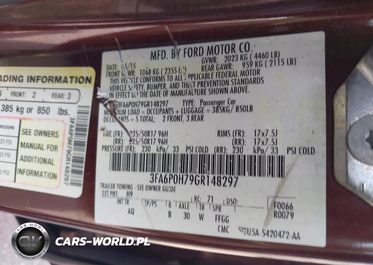 2016 Ford Fusion Se VIN:3FA6P0H79GR148297 - 9