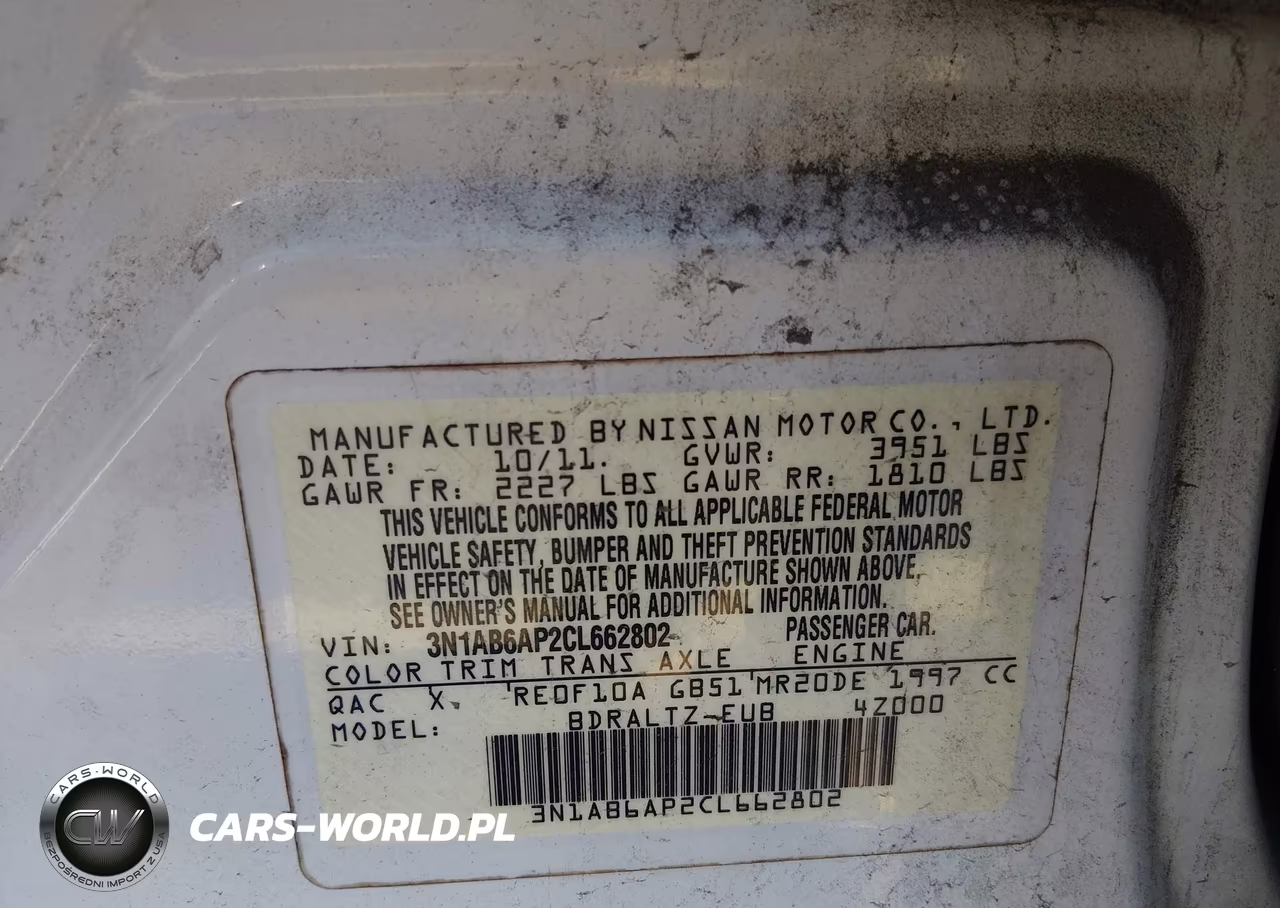 2012 Nissan Sentra 2.0 Sr VIN:3N1AB6AP2CL662802 - 9