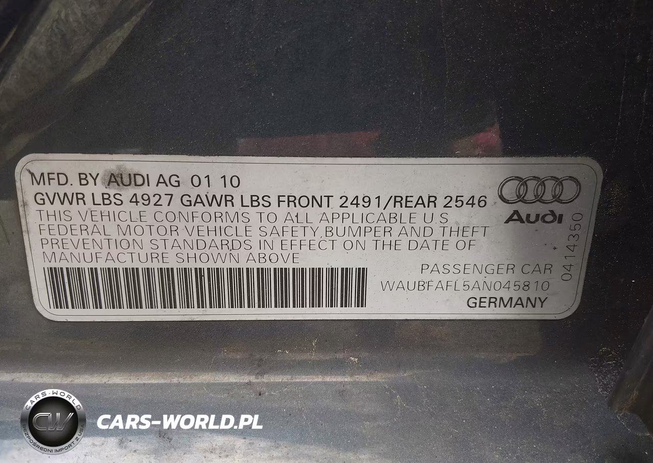 2010 Audi A4 2.0T Premium VIN:WAUBFAFL5AN045810 - 9