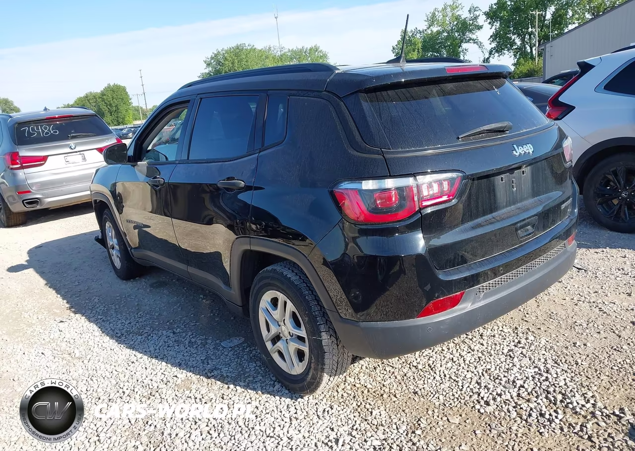 2018 Jeep Compass Sport Fwd VIN:3C4NJCAB8JT133582 - 3