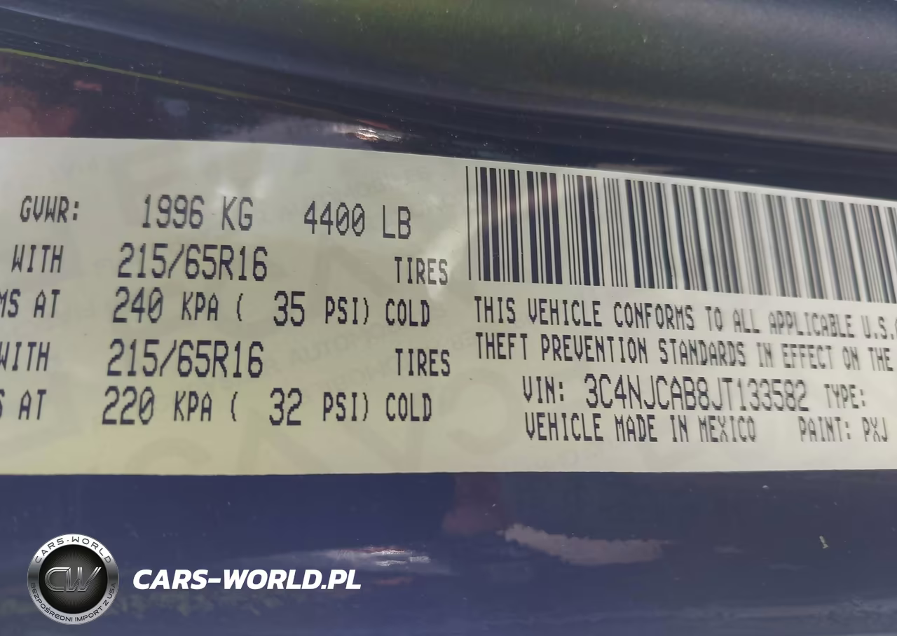 2018 Jeep Compass Sport Fwd VIN:3C4NJCAB8JT133582 - 9