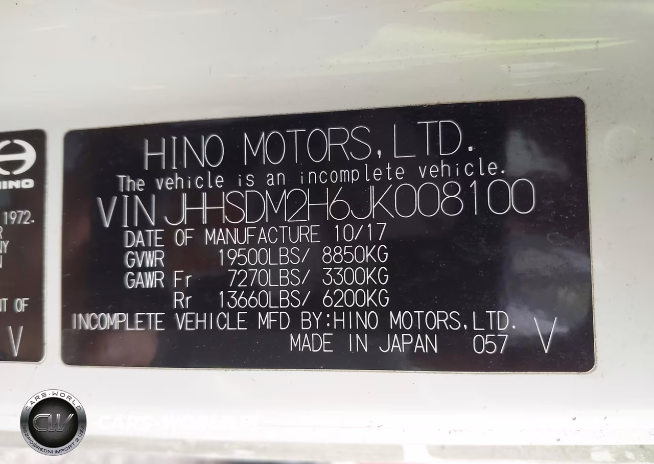 2018 Hino Xjc740-Xfc740 VIN:JHHSDM2H6JK008100 - 9