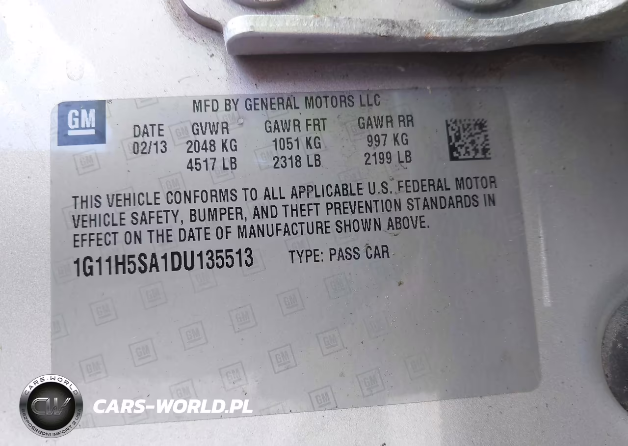 2013 Chevrolet Malibu 1Lz VIN:1G11H5SA1DU135513 - 9