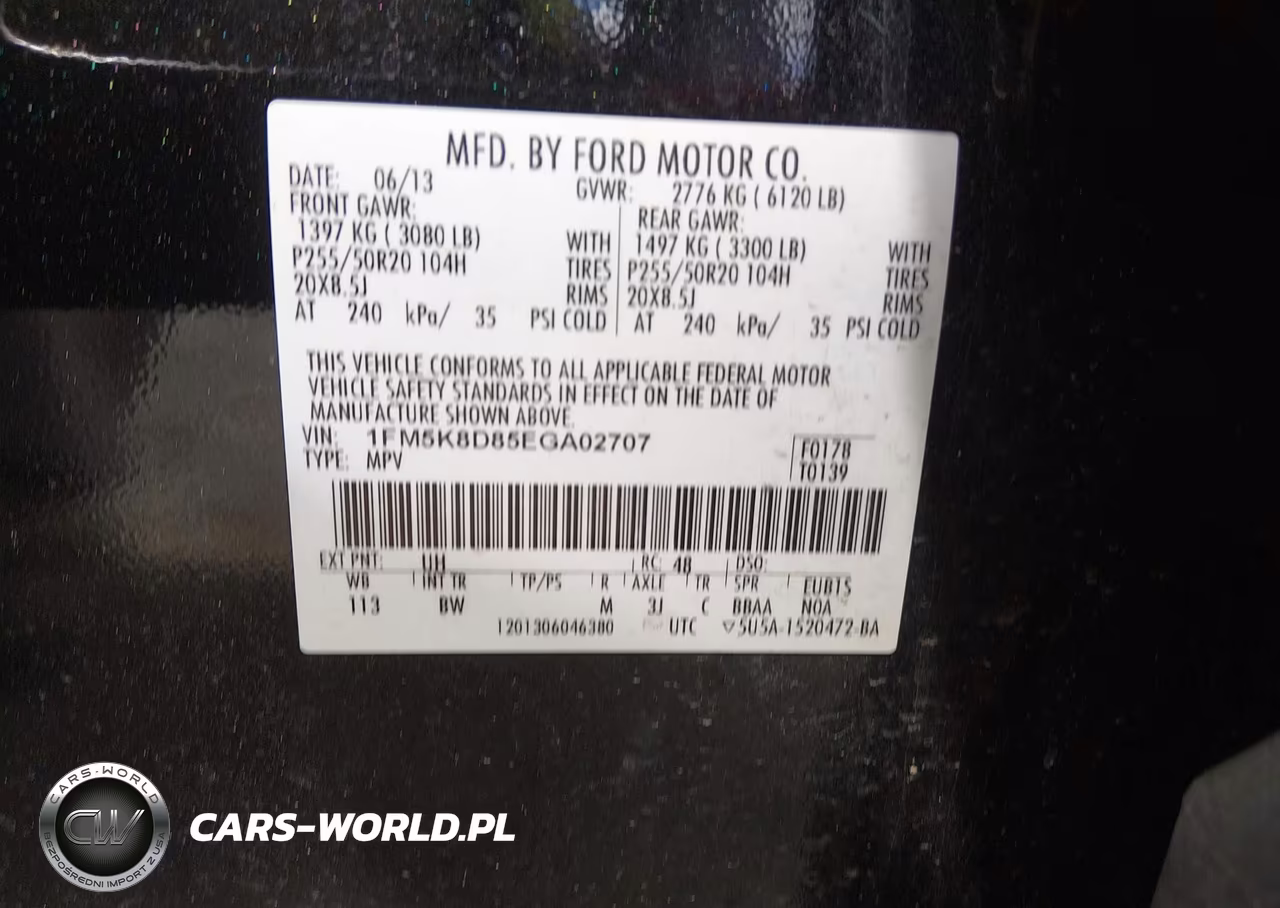 2014 Ford Explorer Xlt VIN:1FM5K8D85EGA02707 - 9