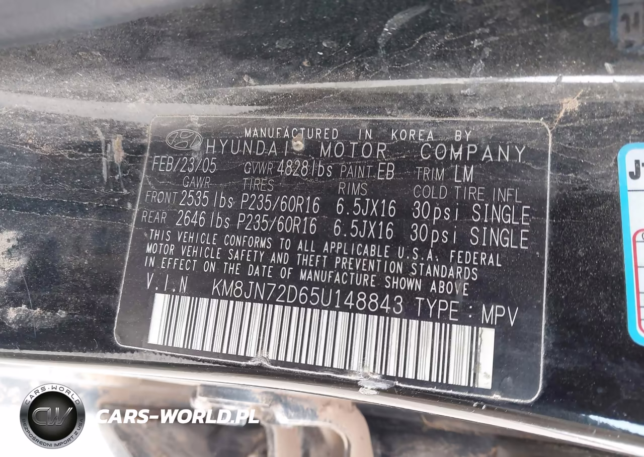 2005 Hyundai Tucson Gls-Lx VIN:KM8JN72D65U148843 - 9