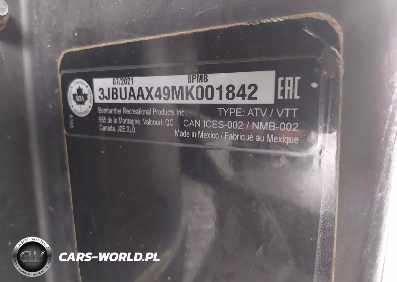2021 Can-Am Defender Max X Mr Hd10 VIN:3JBUAAX49MK001842 - 10