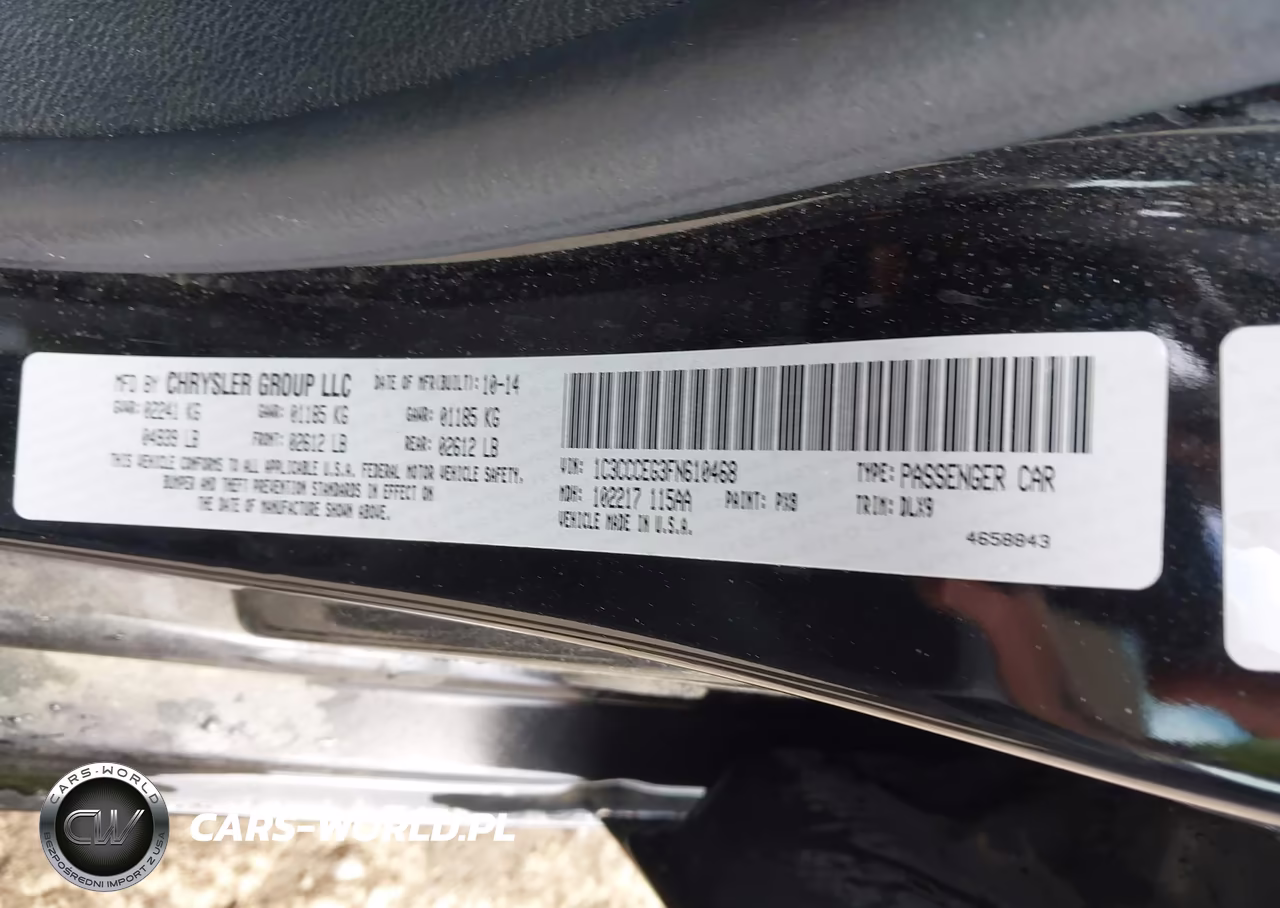 2015 Chrysler 200 C VIN:1C3CCCEG3FN610468 - 9