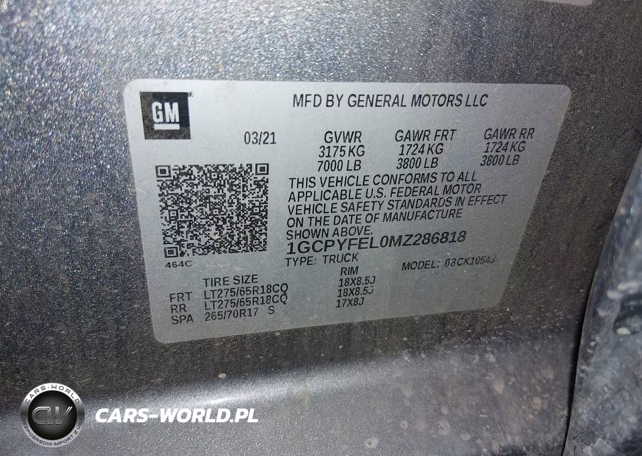 2021 Chevrolet Silverado 1500 4Wd Short Bed Lt Trail Boss VIN:1GCPYFEL0MZ286818 - 9