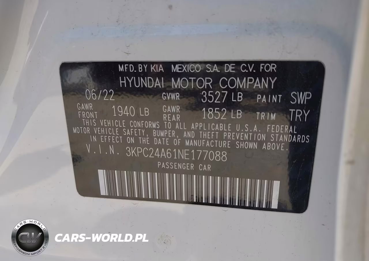2022 Hyundai Accent Se VIN:3KPC24A61NE177088 - 9