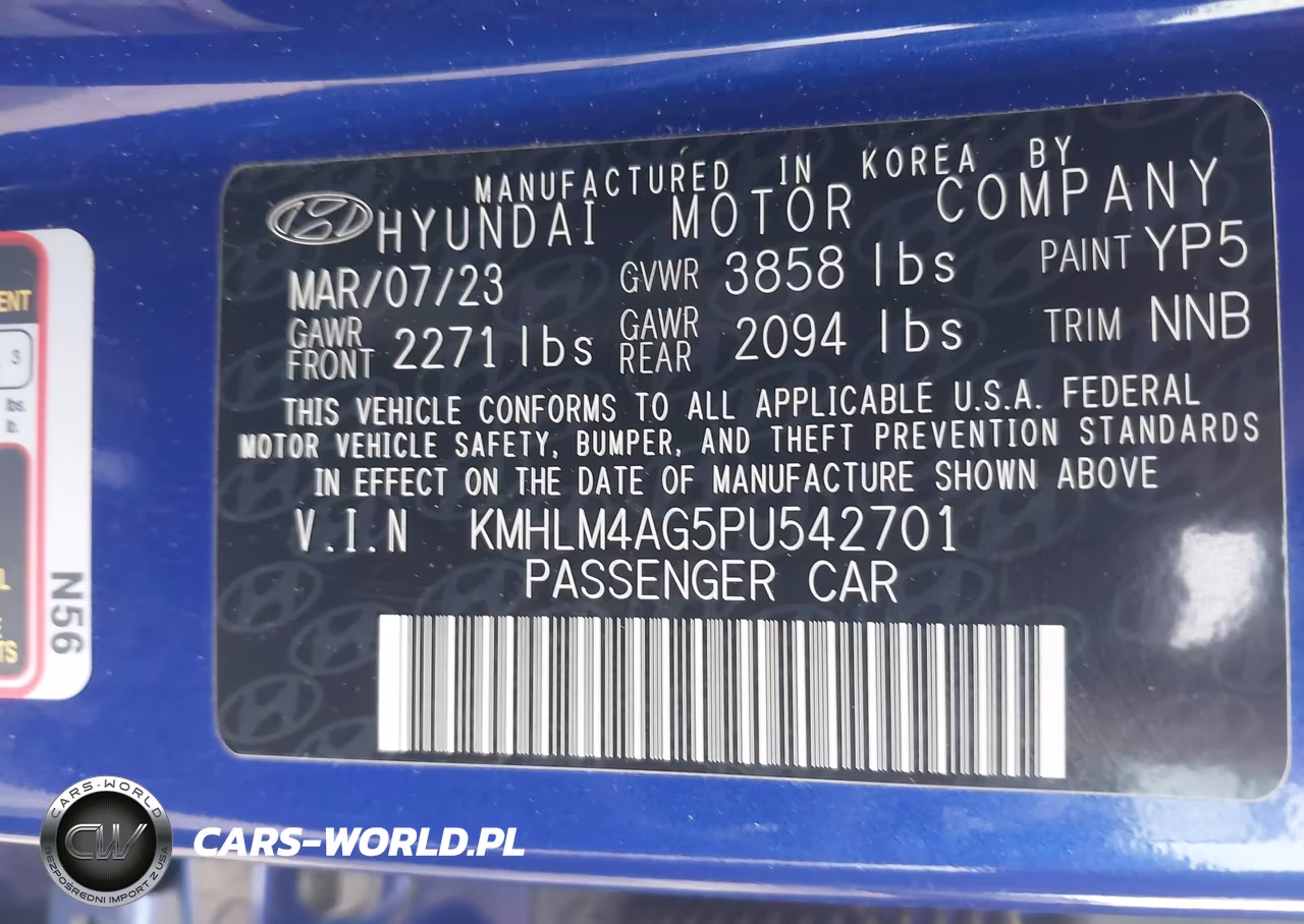 2023 Hyundai Elantra Sel VIN:KMHLM4AG5PU542701 - 9