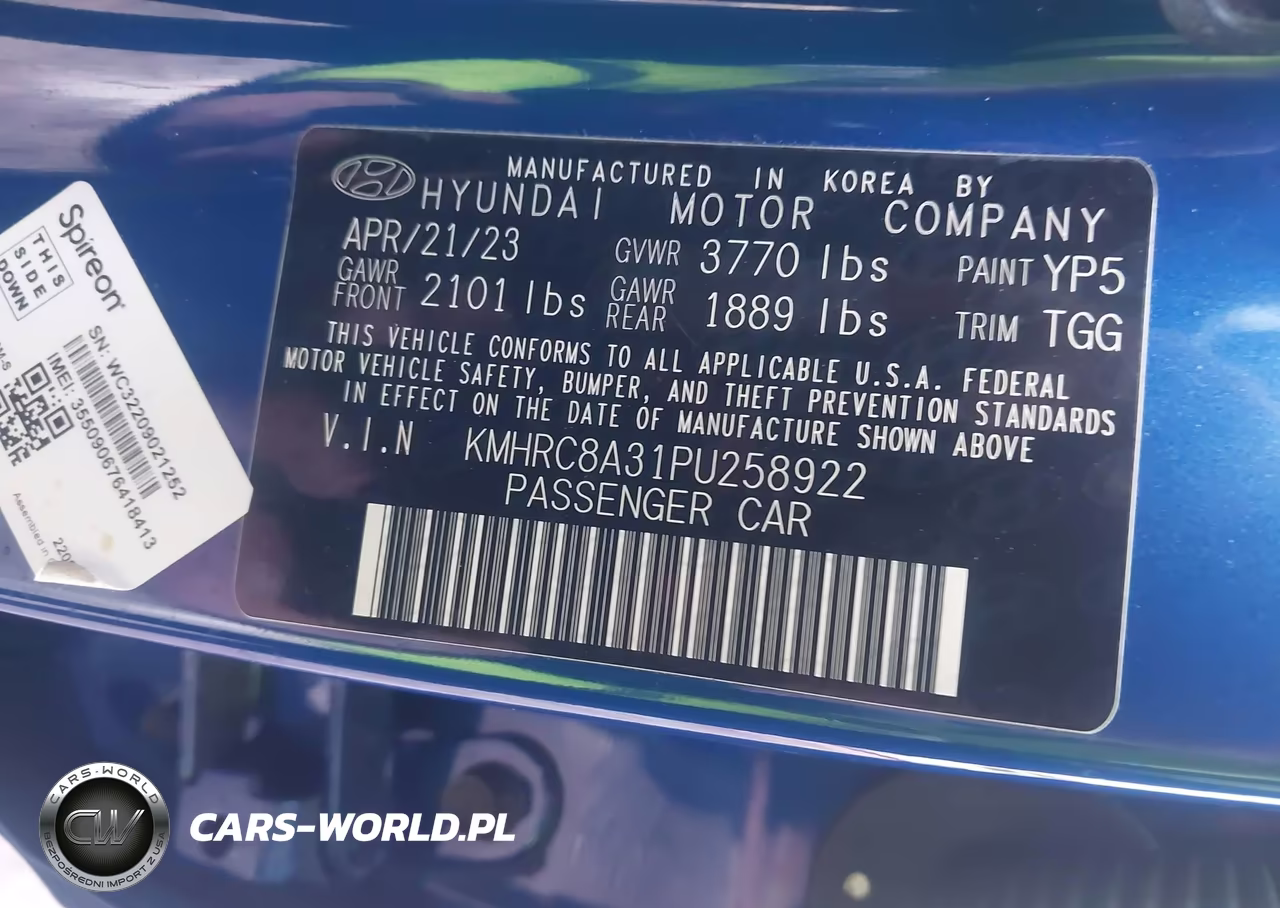 2023 Hyundai Venue Sel VIN:KMHRC8A31PU258922 - 9