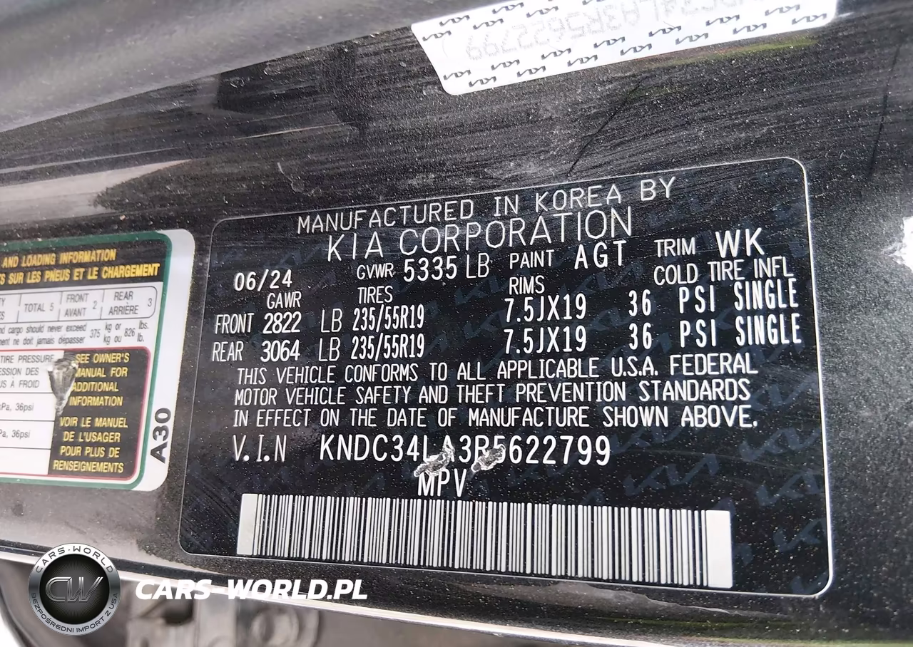 2024 Kia Ev6 Light Long Range VIN:KNDC34LA3R5622799 - 9