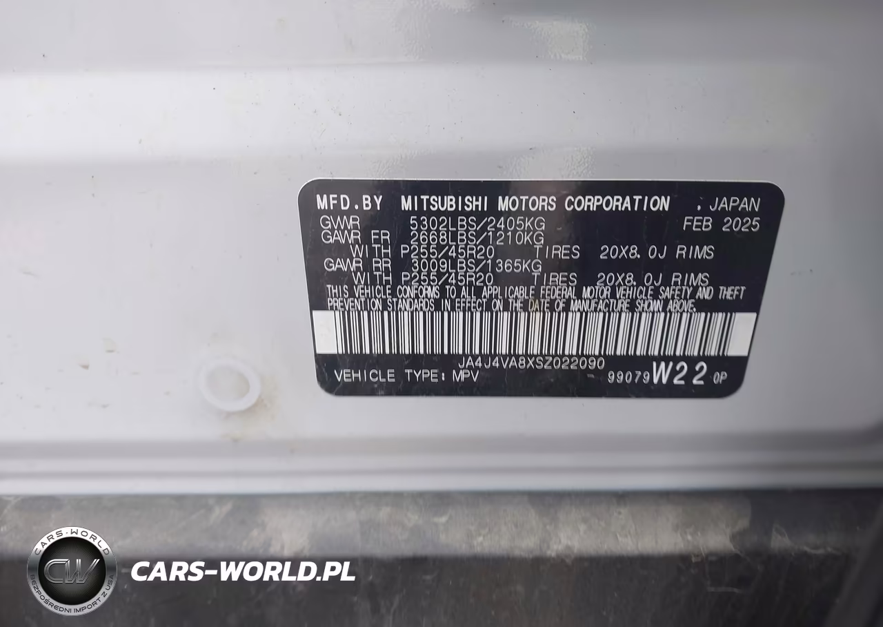 2025 Mitsubishi Outlander Se 2.5 S-Awc-Trail Edition S-Awc VIN:JA4J4VA8XSZ022090 - 9