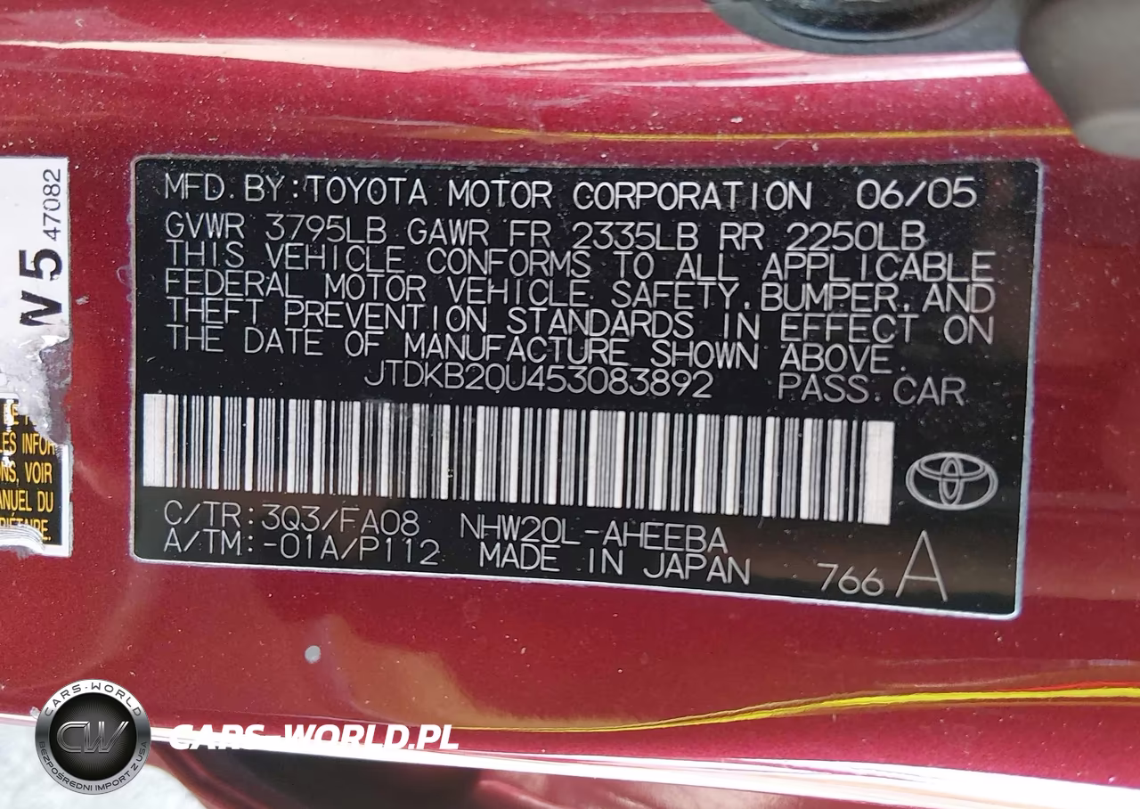2005 Toyota Prius VIN:JTDKB20U453083892 - 9