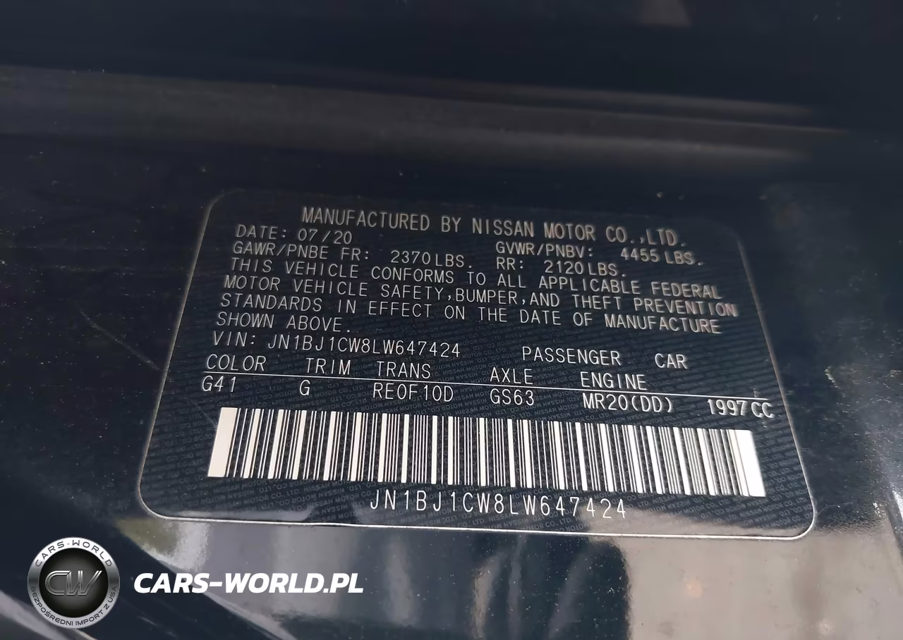 2020 Nissan Rogue Sport S Awd Xtronic Cvt VIN:JN1BJ1CW8LW647424 - 9