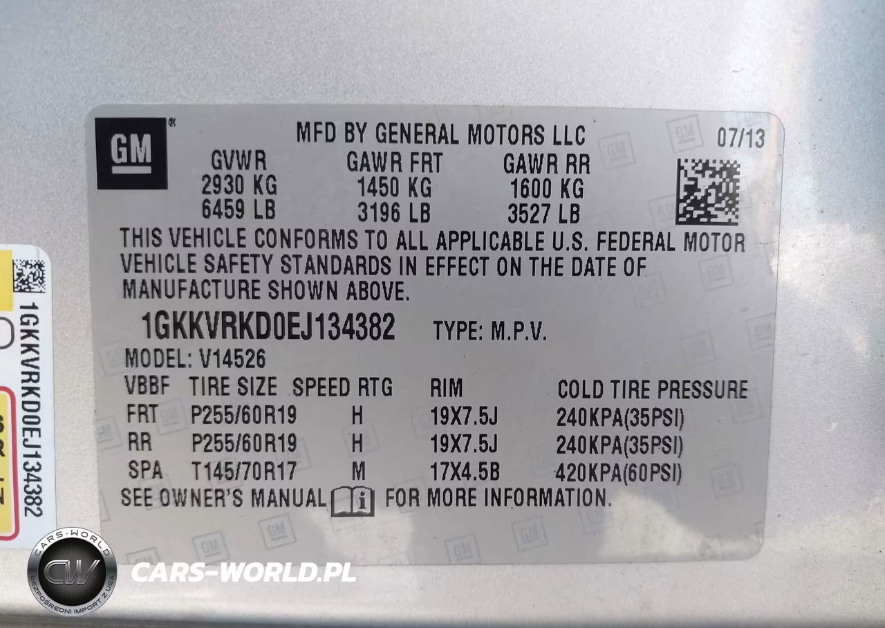 2014 GMC Acadia Slt-1 VIN:1GKKVRKD0EJ134382 - 9