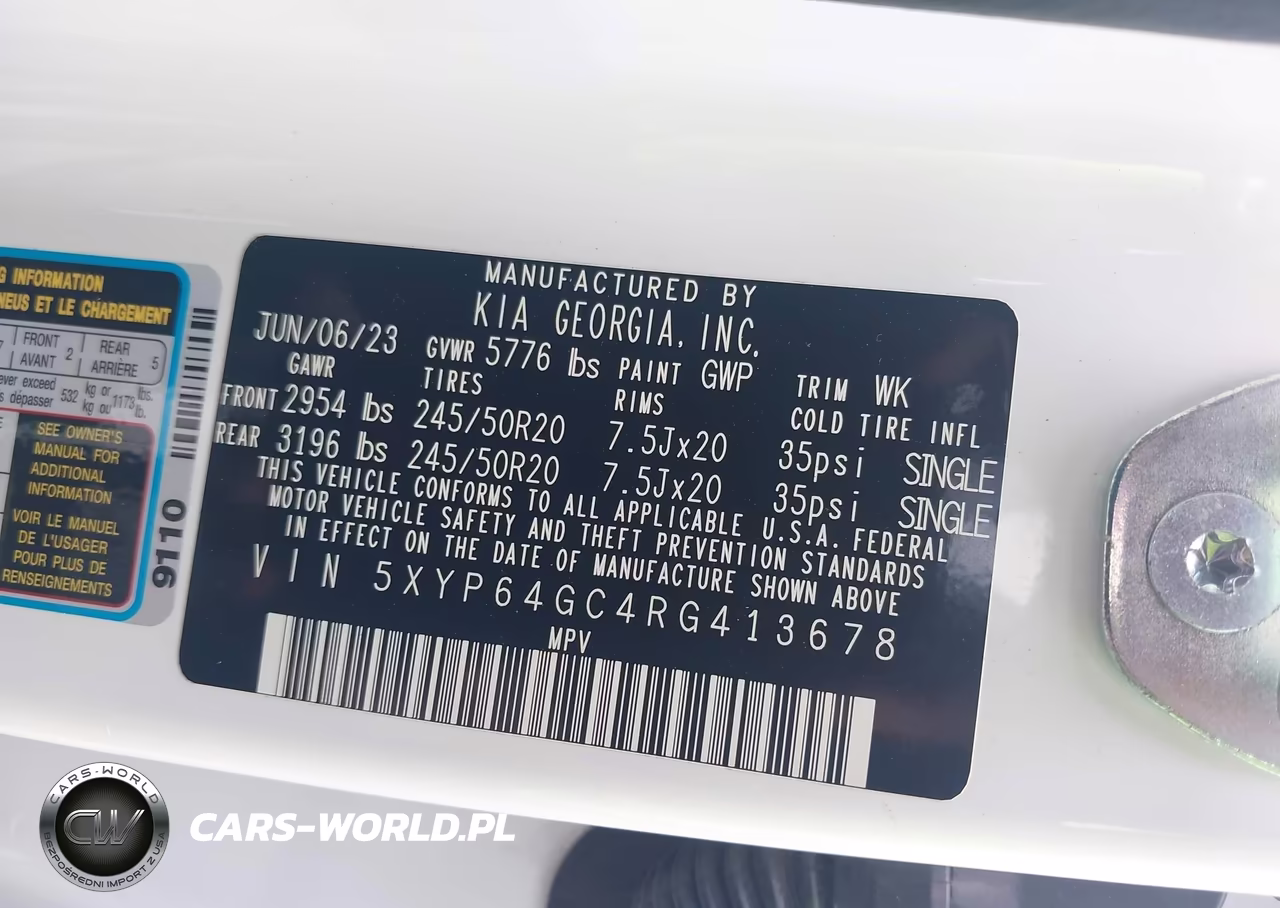 2024 Kia Telluride S VIN:5XYP64GC4RG413678 - 9