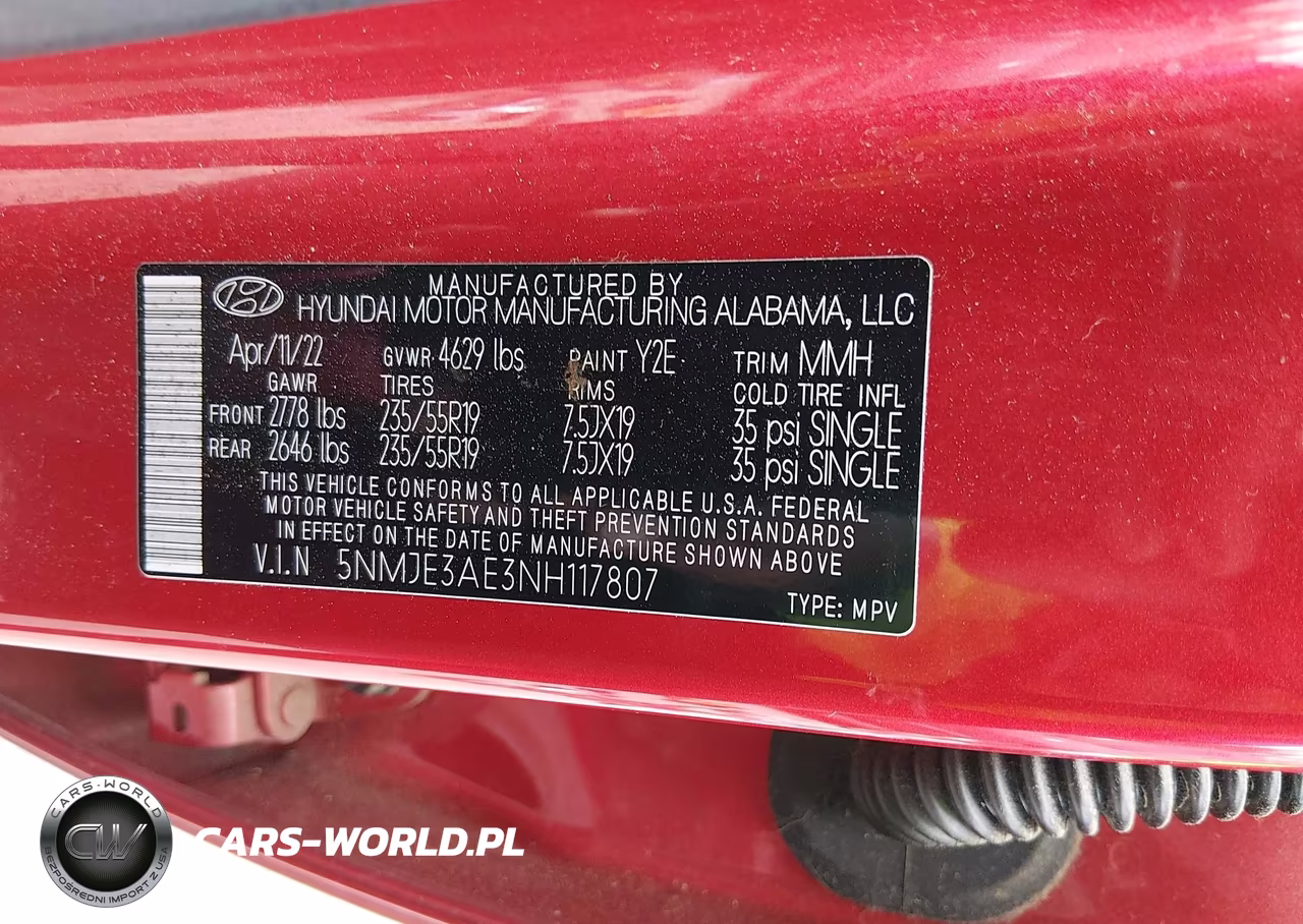 2022 Hyundai Tucson Limited VIN:5NMJE3AE3NH117807 - 9