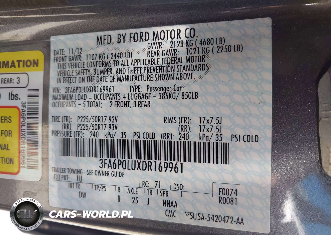 2013 Ford Fusion Hybrid Se VIN:3FA6P0LUXDR169961 - 9