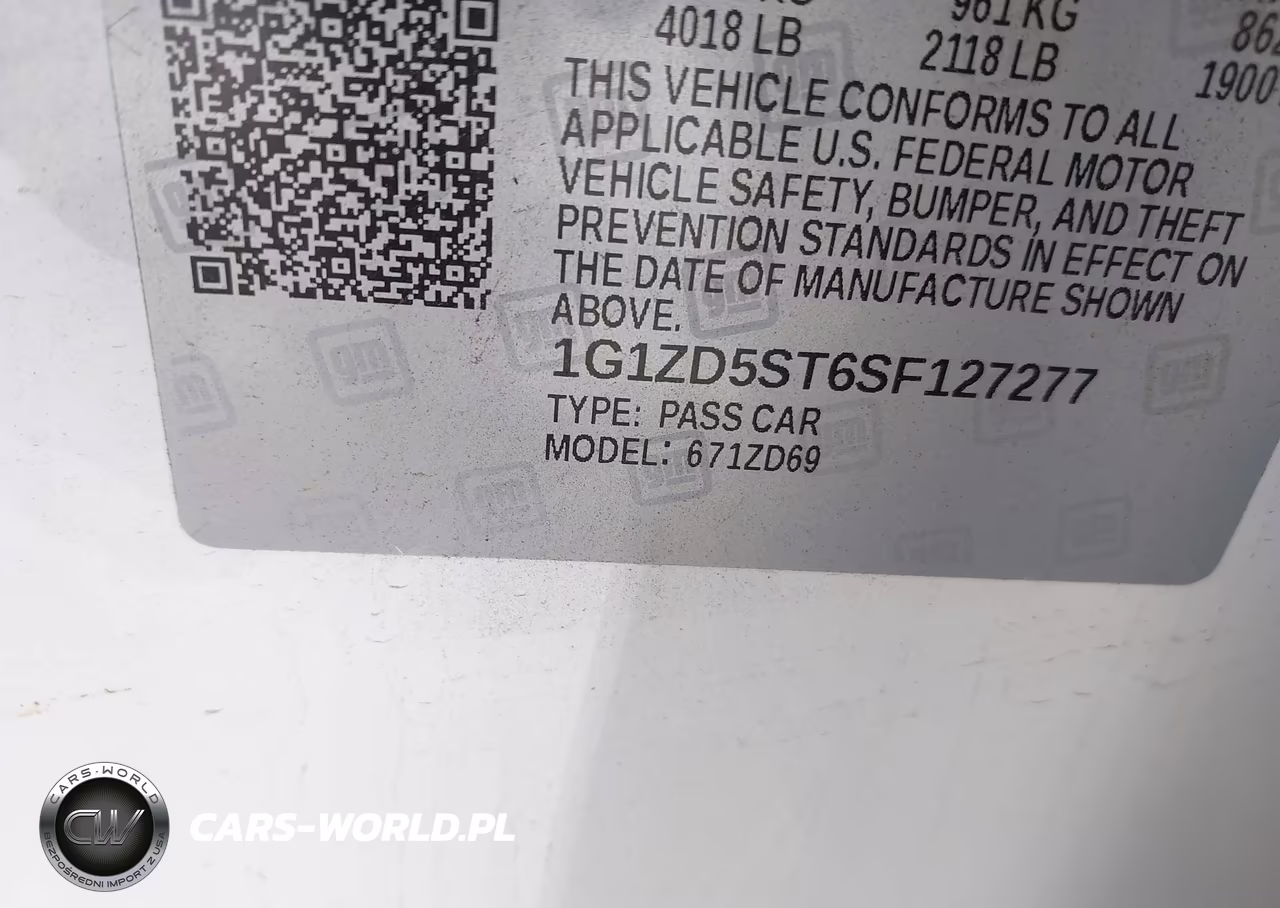 2025 Chevrolet Malibu Fwd 1Lt VIN:1G1ZD5ST6SF127277 - 9