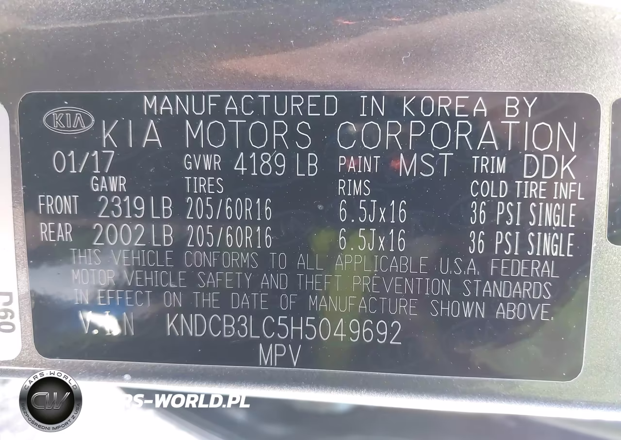 2017 Kia Niro Lx VIN:KNDCB3LC5H5049692 - 9