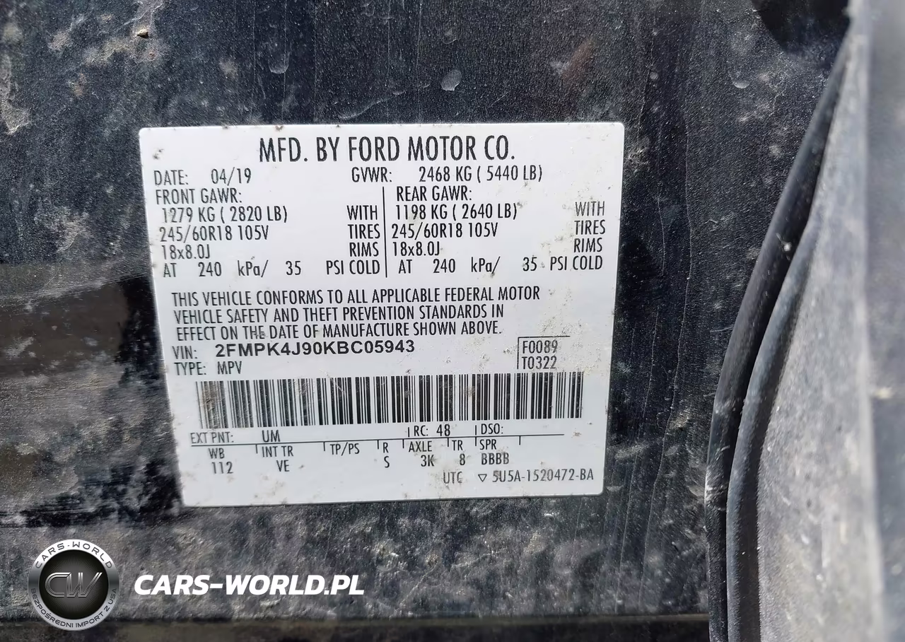 2019 Ford Edge Sel VIN:2FMPK4J90KBC05943 - 9