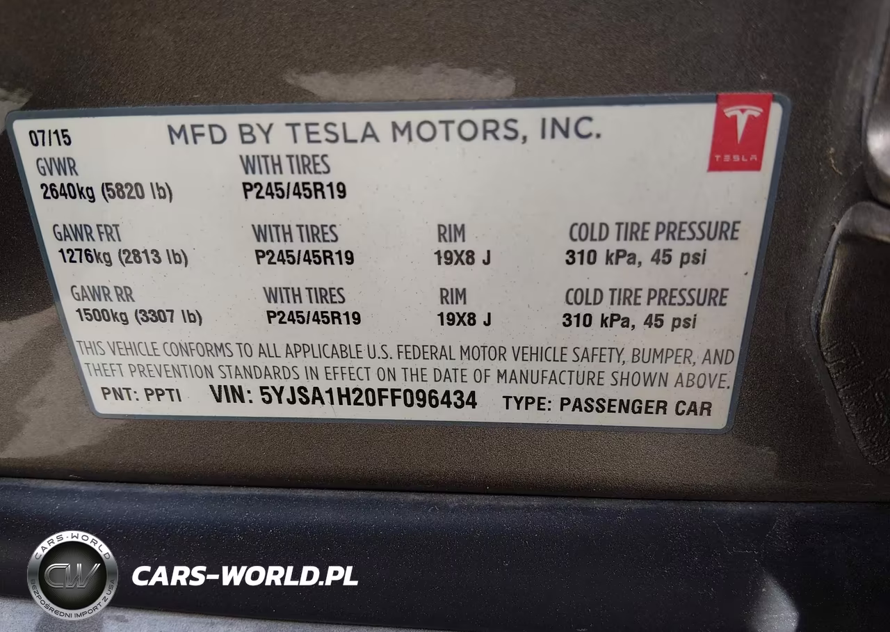2015 Tesla Model S VIN:5YJSA1H20FF096434 - 9