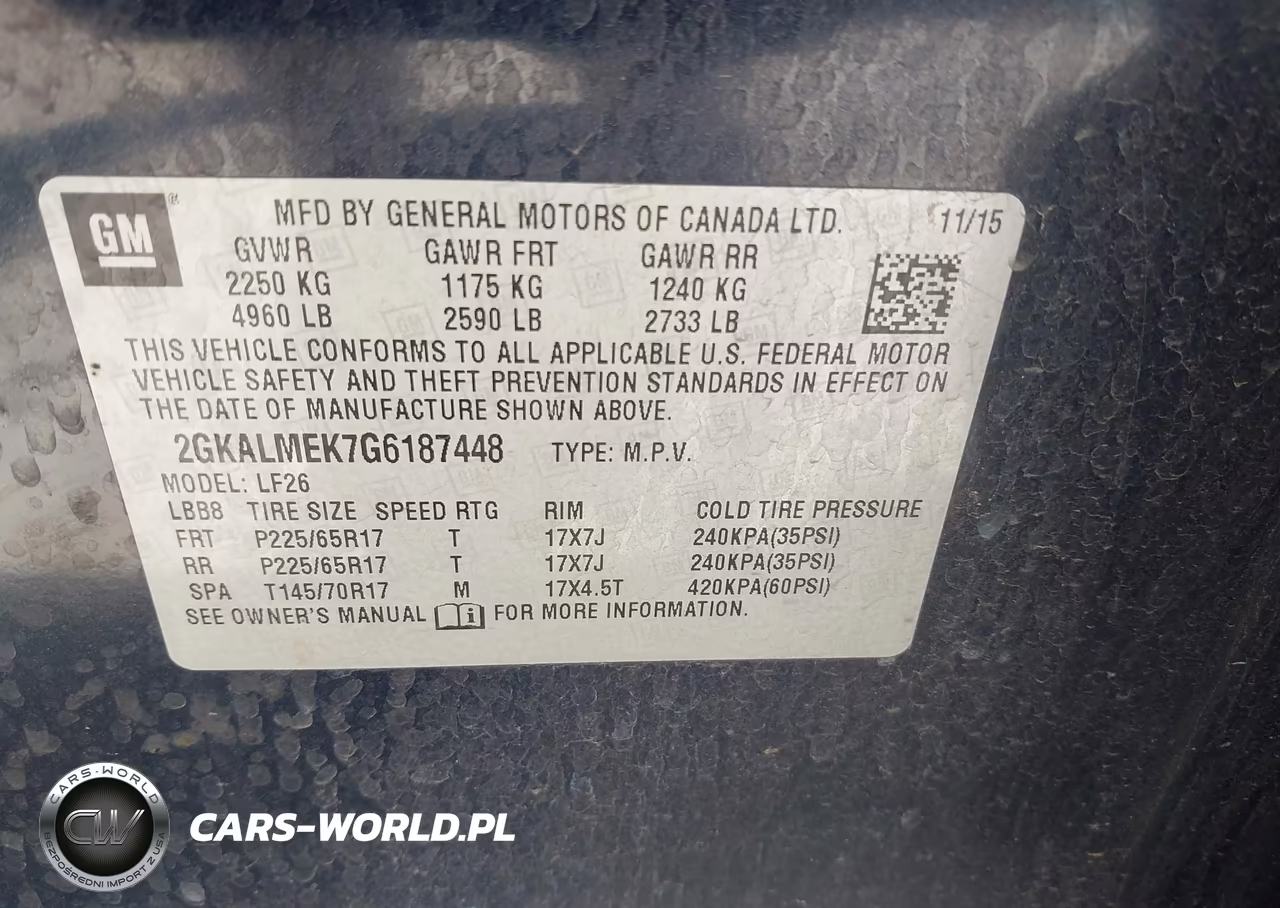 2016 GMC Terrain Sle-1 VIN:2GKALMEK7G6187448 - 9