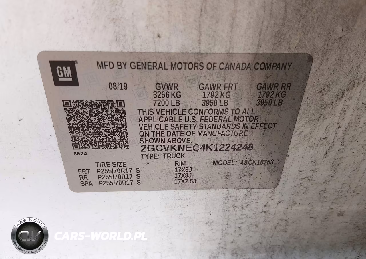 2019 Chevrolet Silverado 1500 Ld Wt VIN:2GCVKNEC4K1224248 - 9