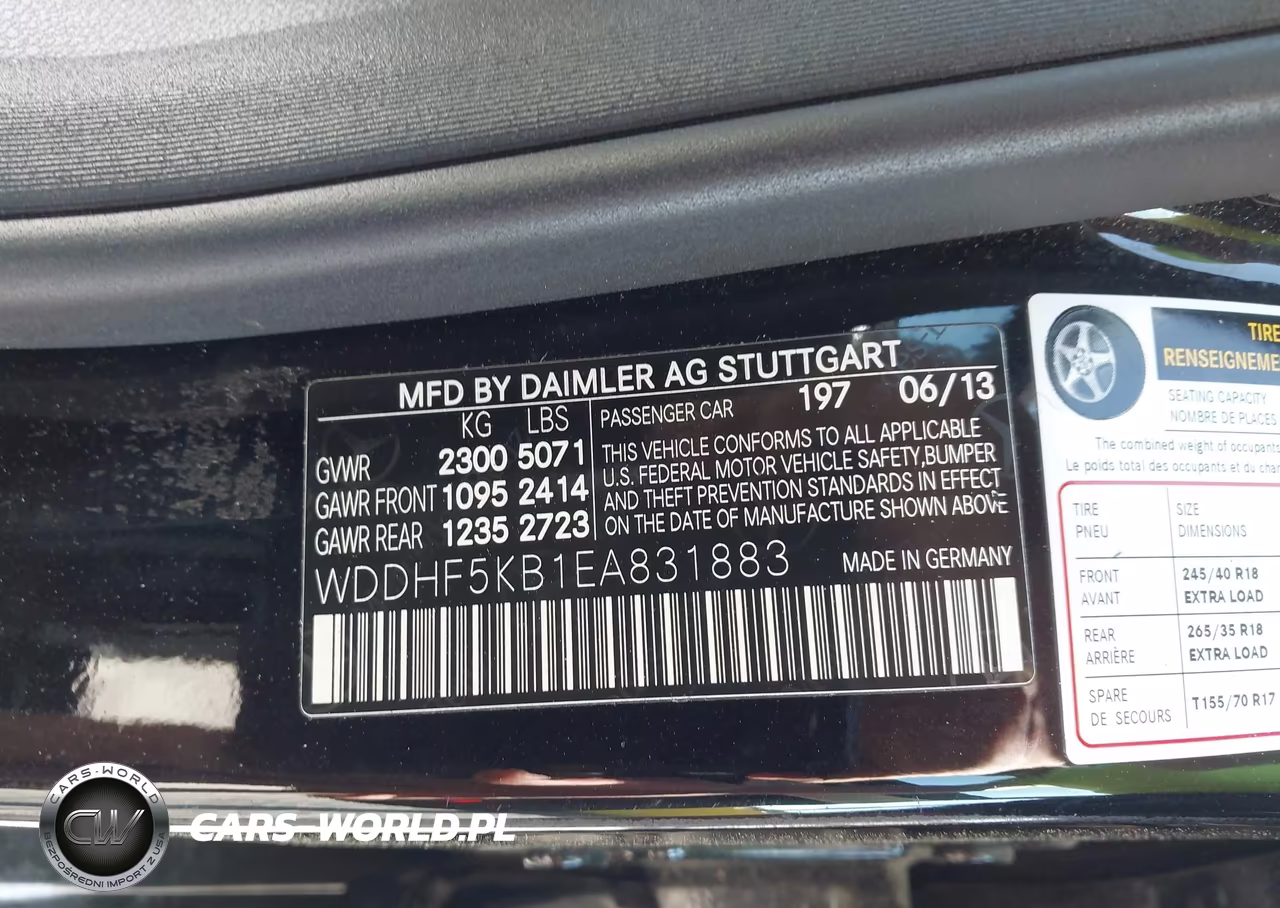 2014 Mercedes-Benz E 350 VIN:WDDHF5KB1EA831883 - 9