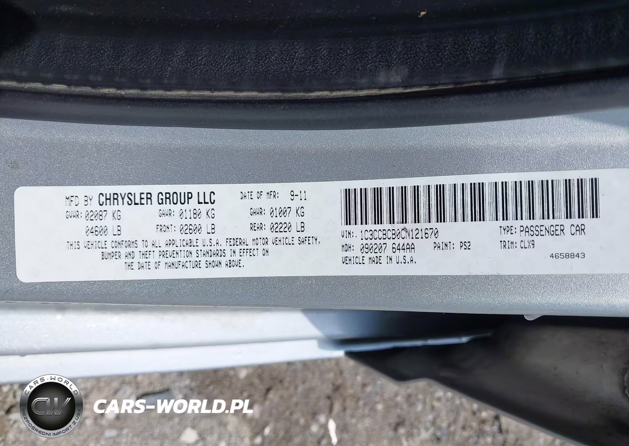2012 Chrysler 200 Limited VIN:1C3CCBCB0CN121670 - 9