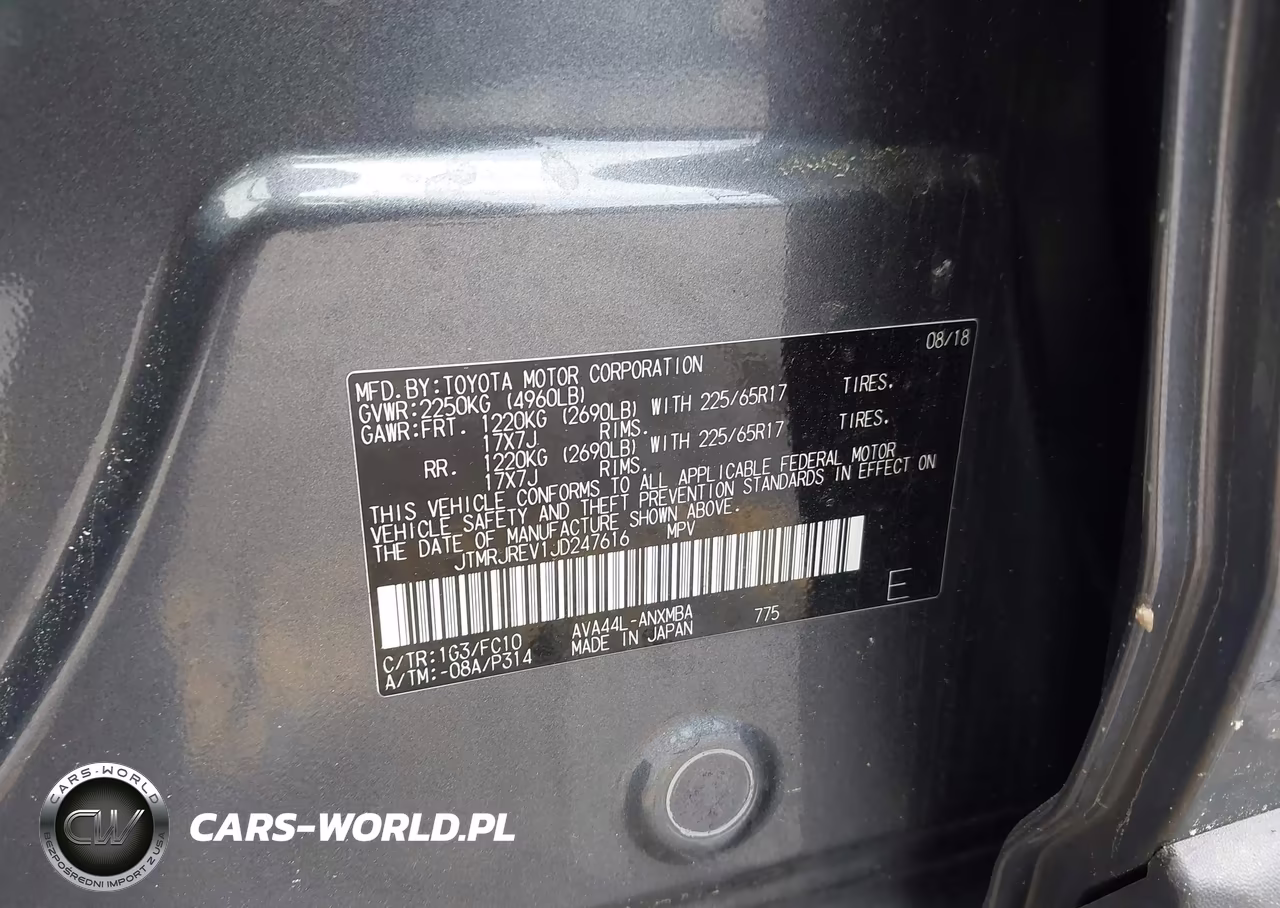 2018 Toyota Rav4 Hybrid Le VIN:JTMRJREV1JD247616 - 9
