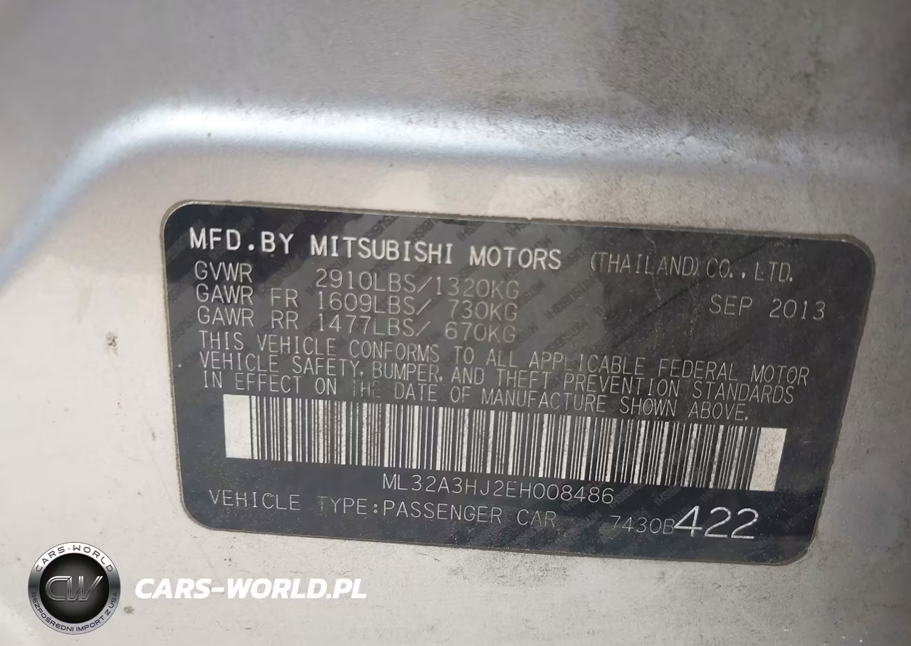 2014 Mitsubishi Mirage De VIN:ML32A3HJ2EH008486 - 9