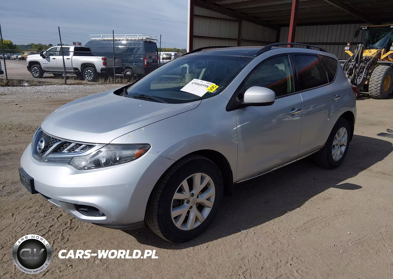 2012 Nissan Murano Sl VIN:JN8AZ1MW8CW229255 - 2