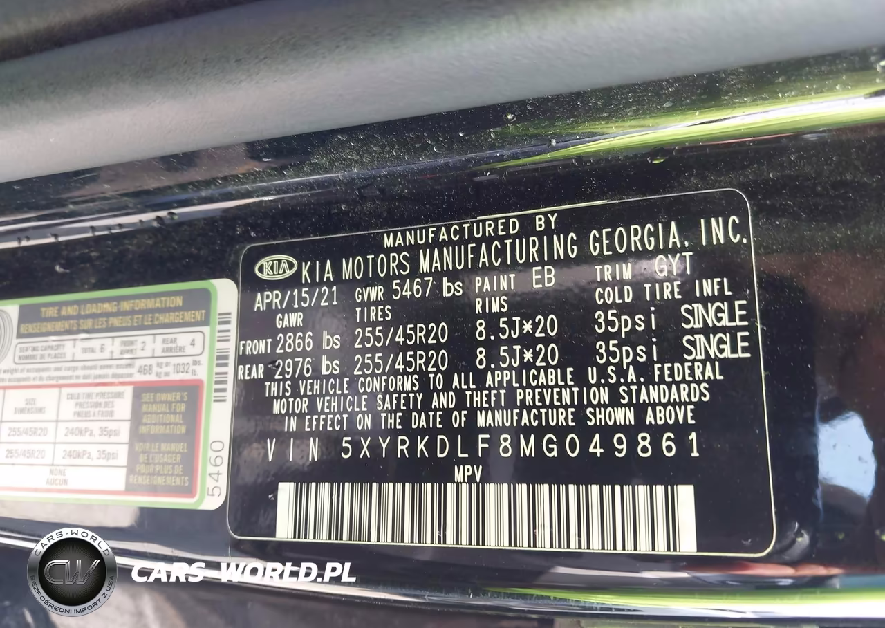 2021 Kia Sorento Sx VIN:5XYRKDLF8MG049861 - 9