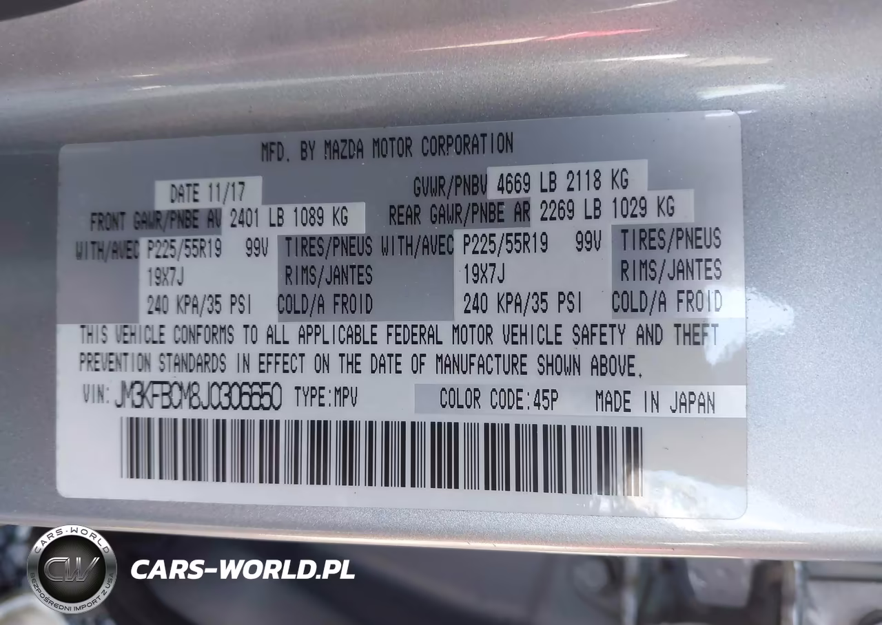 2018 Mazda Cx-5 Touring VIN:JM3KFBCM8J0306650 - 9
