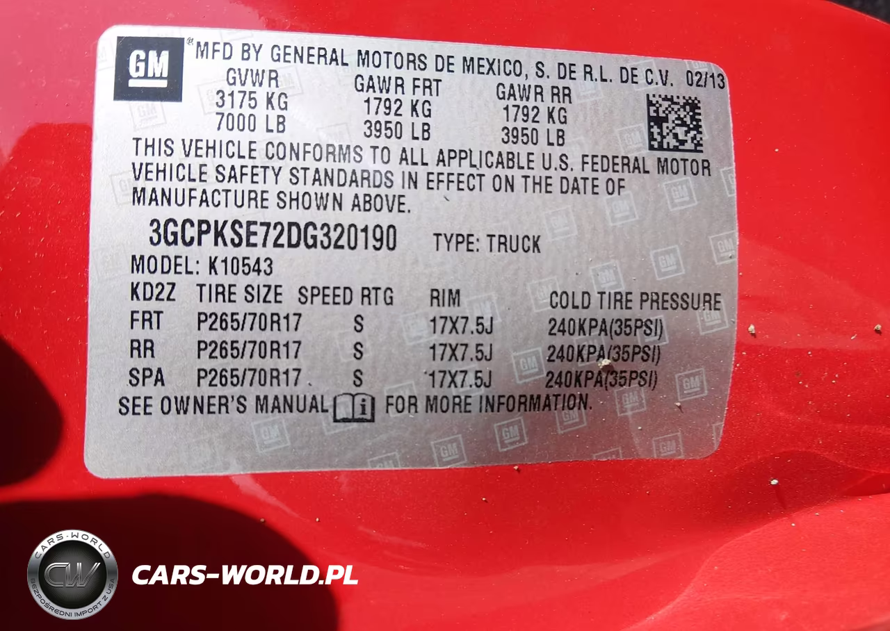 2013 Chevrolet Silverado 1500 Lt VIN:3GCPKSE72DG320190 - 9