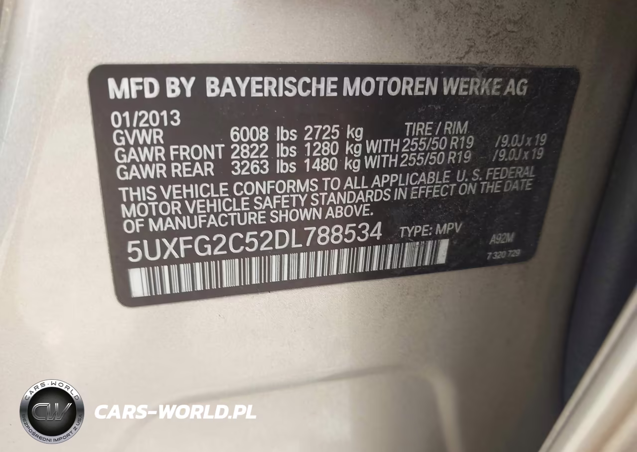 2013 BMW X6 xDrive35I VIN:5UXFG2C52DL788534 - 9