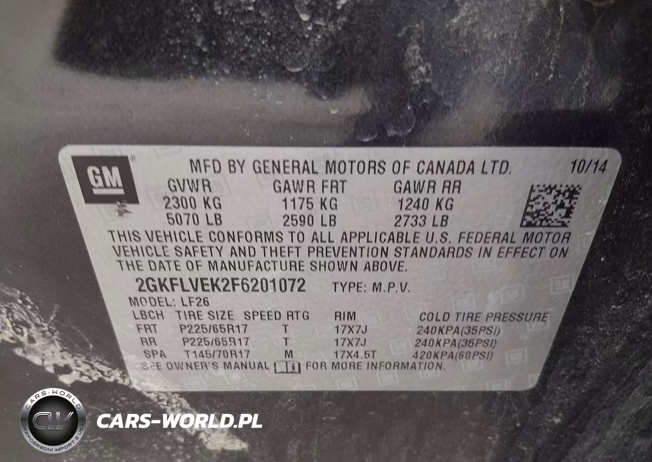 2015 GMC Terrain Sle-1 VIN:2GKFLVEK2F6201072 - 9