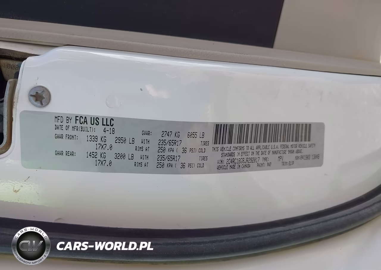 2018 Chrysler Pacifica Touring L VIN:2C4RC1BG8JR292017 - 9