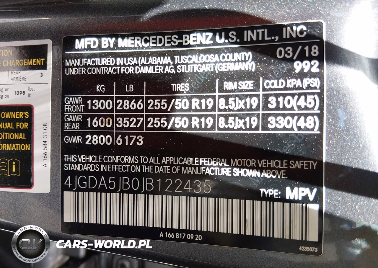 2018 Mercedes-Benz Gle 350 VIN:4JGDA5JB0JB122435 - 9