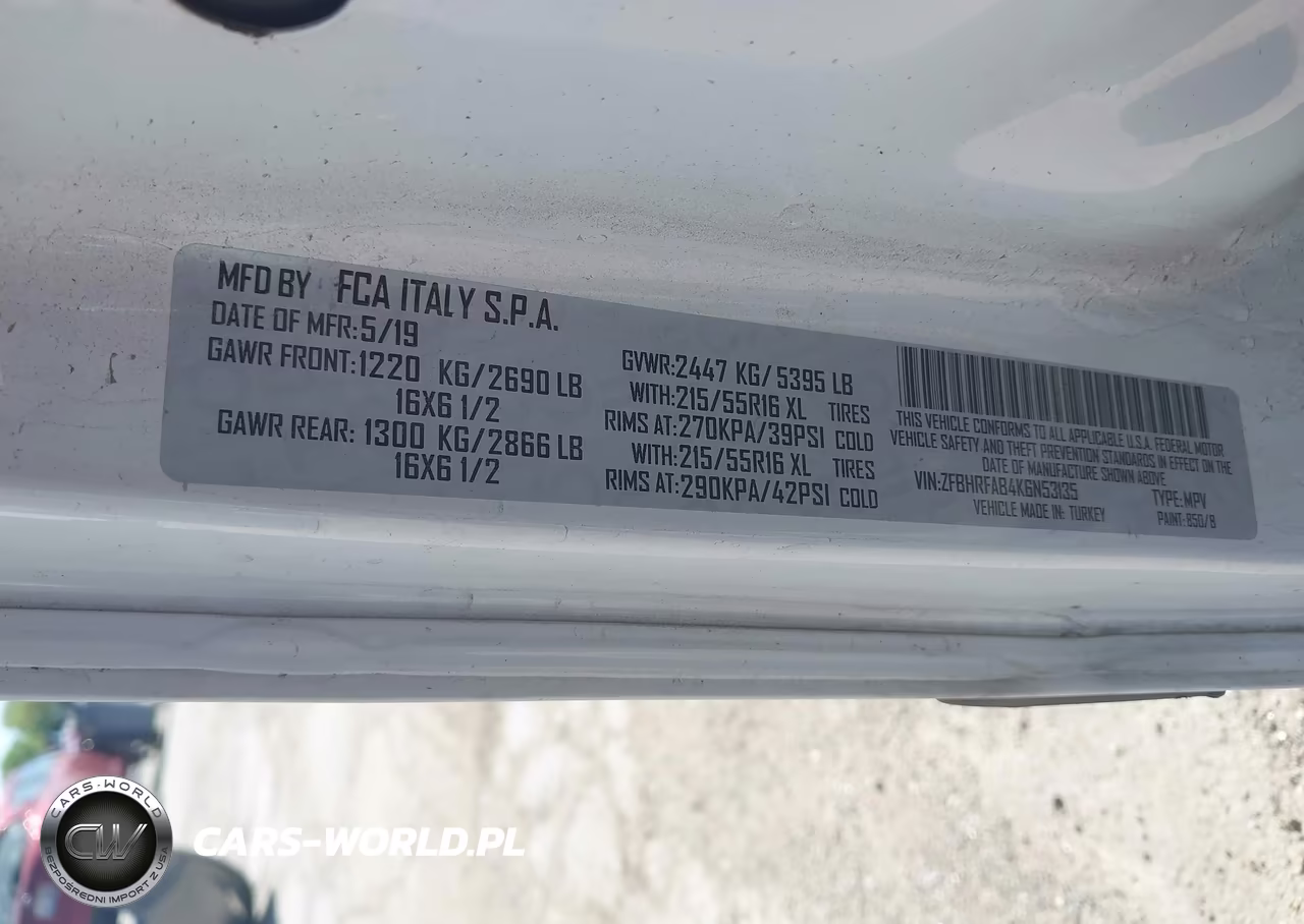 2019 Ram Promaster City Tradesman VIN:ZFBHRFAB4K6N53135 - 9