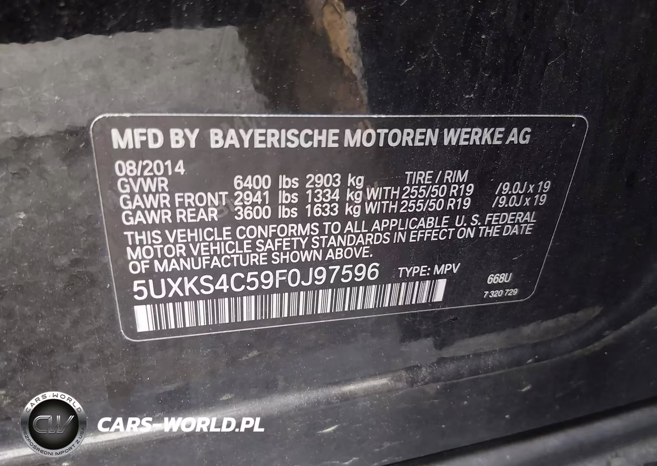2015 BMW X5 xDrive35D VIN:5UXKS4C59F0J97596 - 9