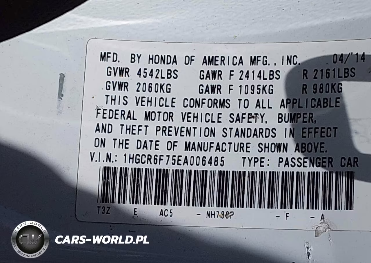 2014 Honda Accord Hybrid Touring VIN:1HGCR6F75EA006485 - 9