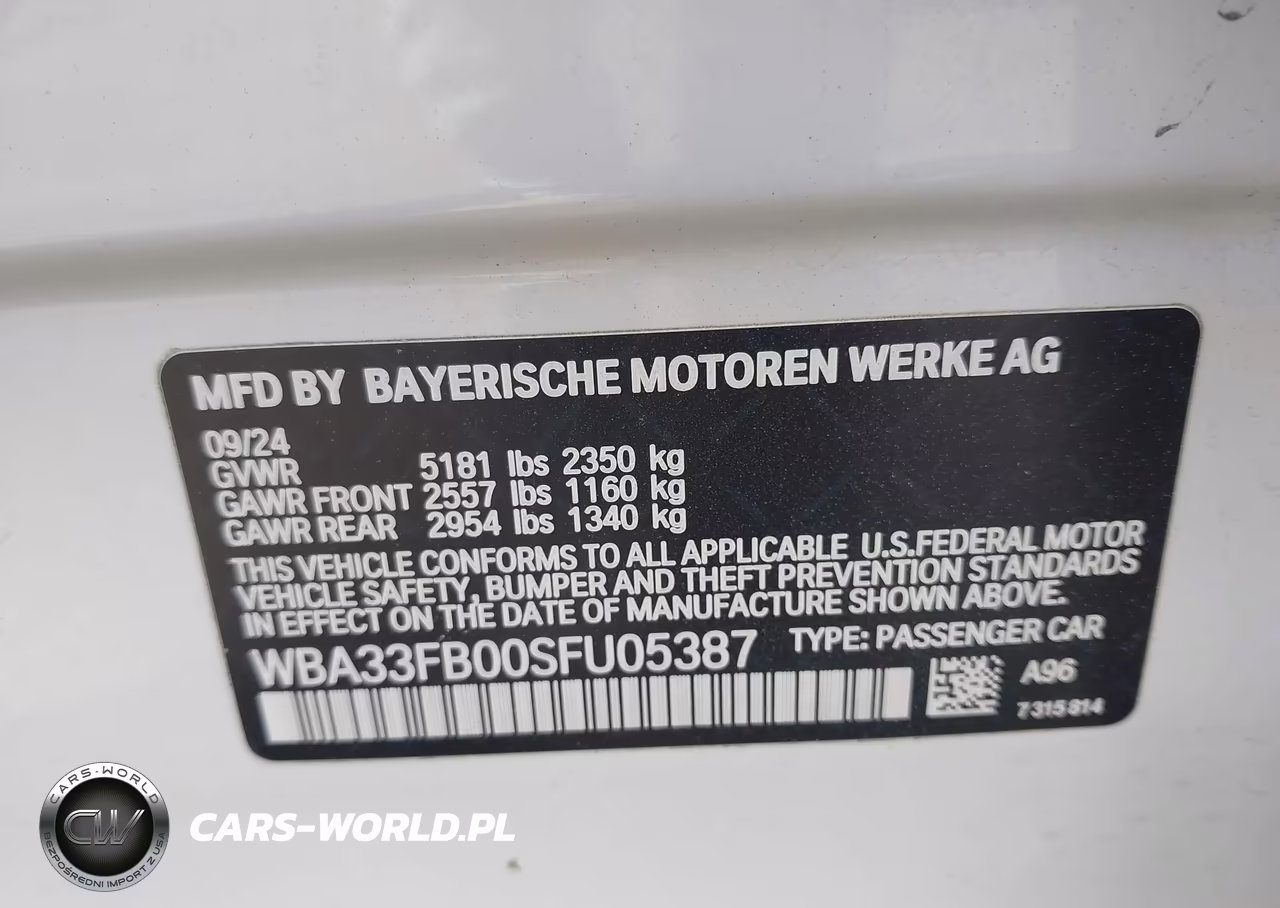 BMW 430XI GRAN VIN:WBA33FB00SFU05387 - 9